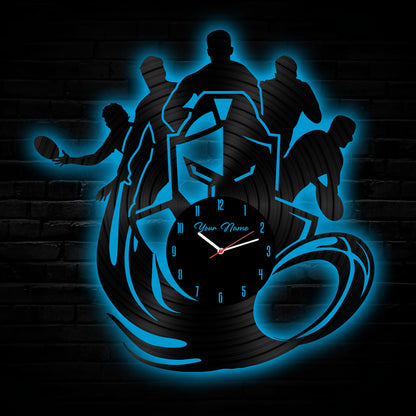 GLD Personalized Custom Vinyl Clock With Led For Home