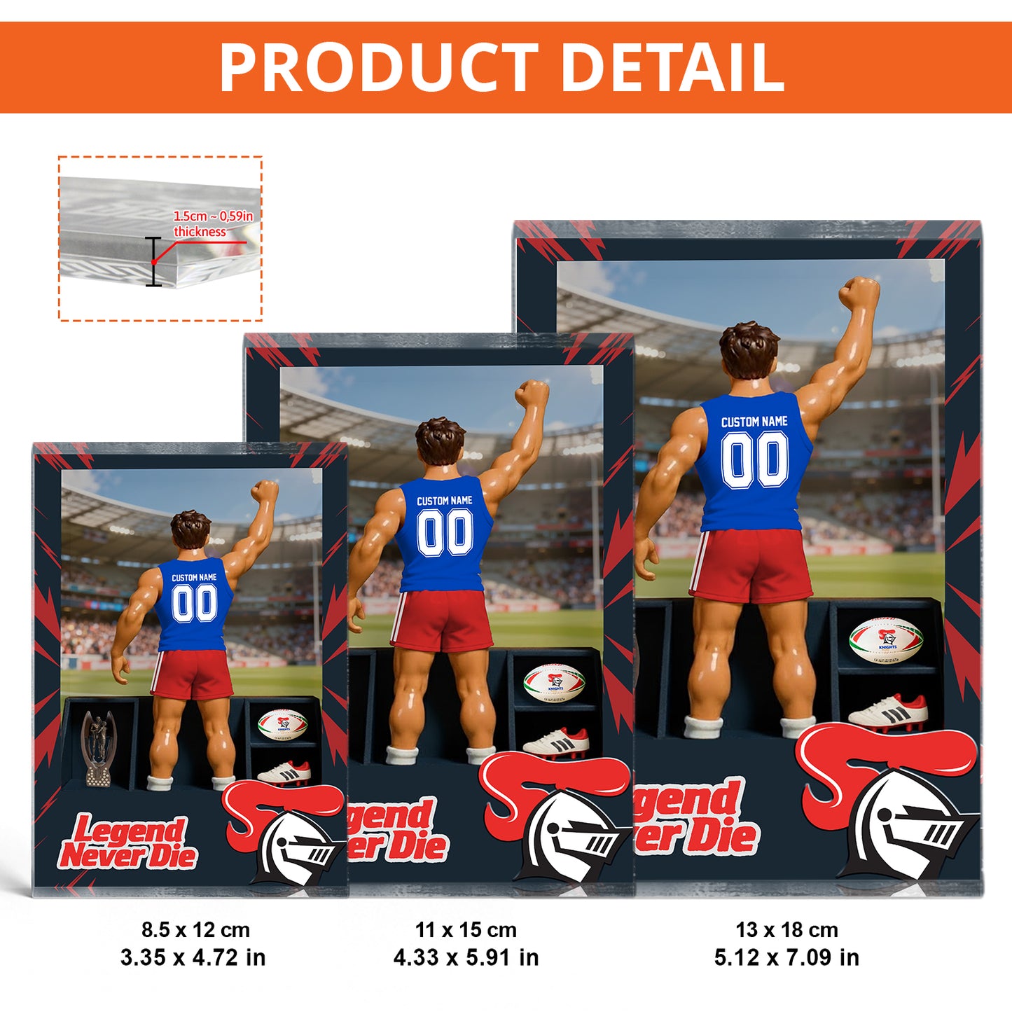 NEW Personalized Custom Sports Acrylic Block Plaque 2