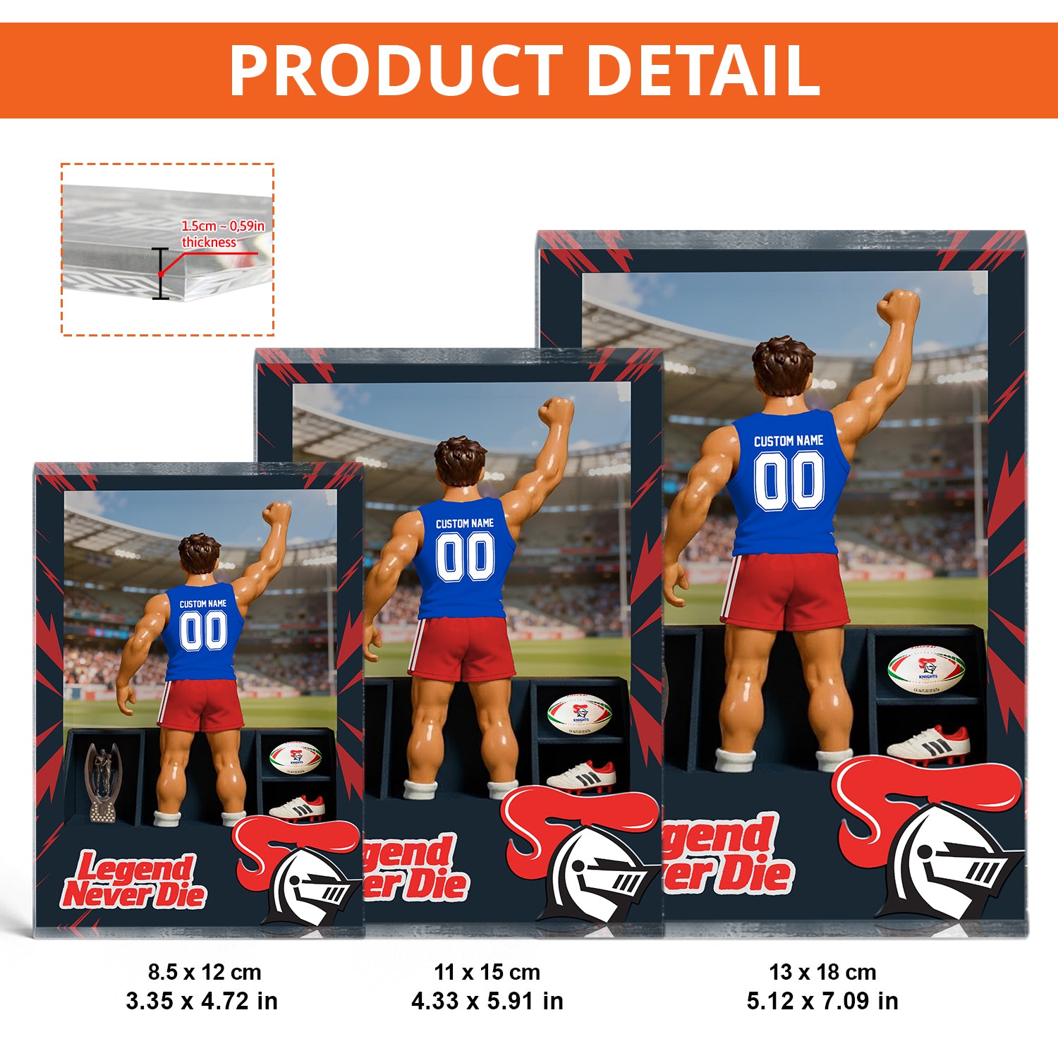 NEW Personalized Custom Sports Acrylic Block Plaque 2