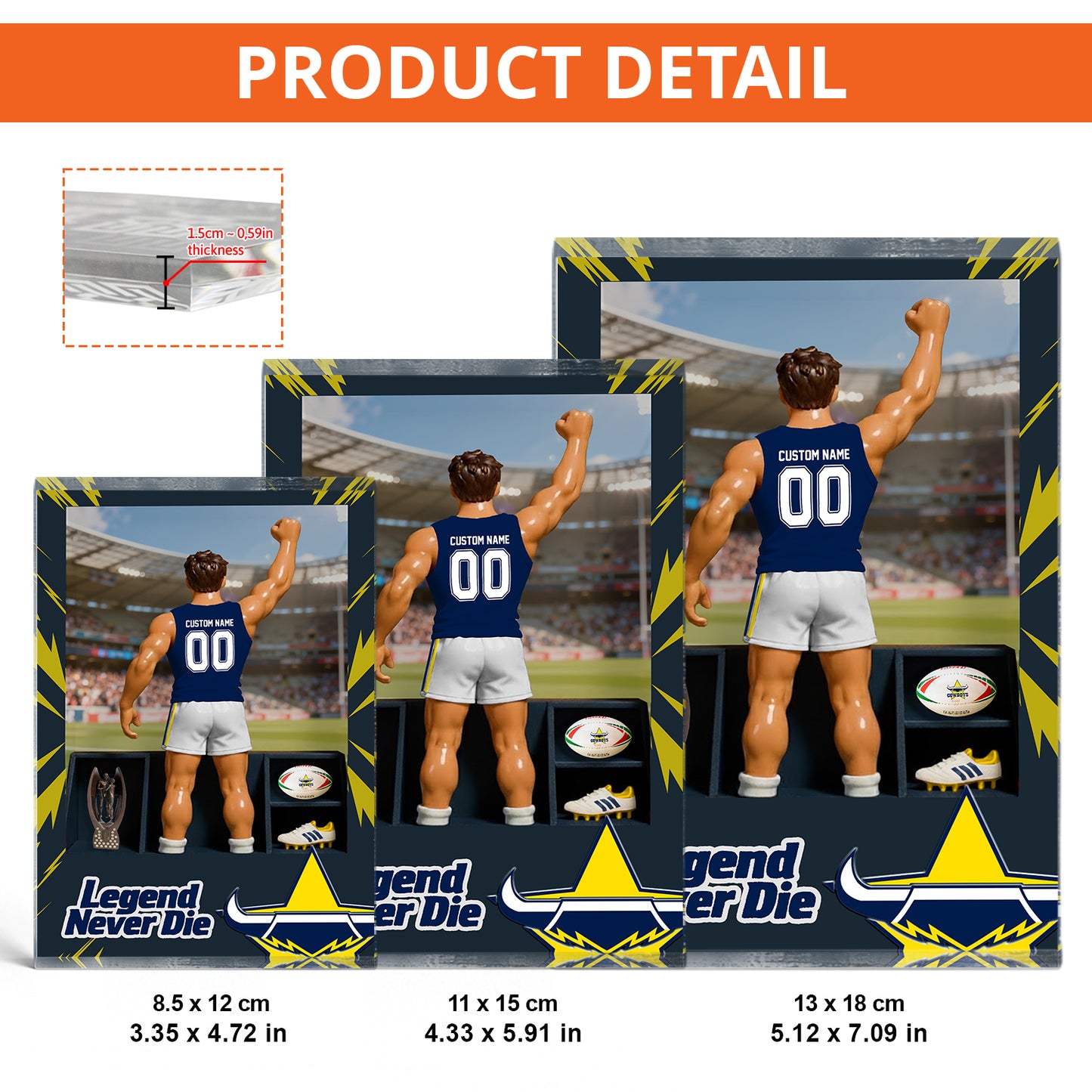 NQL Personalized Custom Sports Acrylic Block Plaque 2