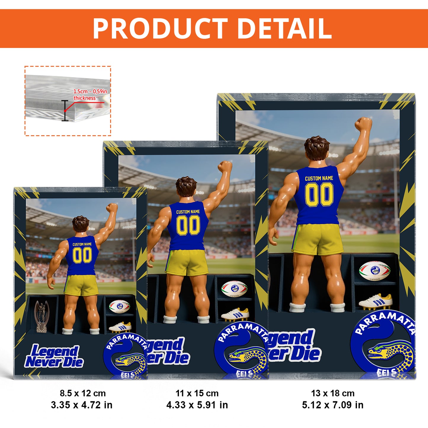 PAR Personalized Custom Sports Acrylic Block Plaque 2