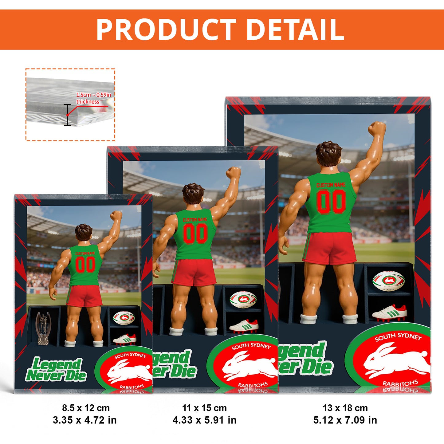 SOU Personalized Custom Sports Acrylic Block Plaque 2