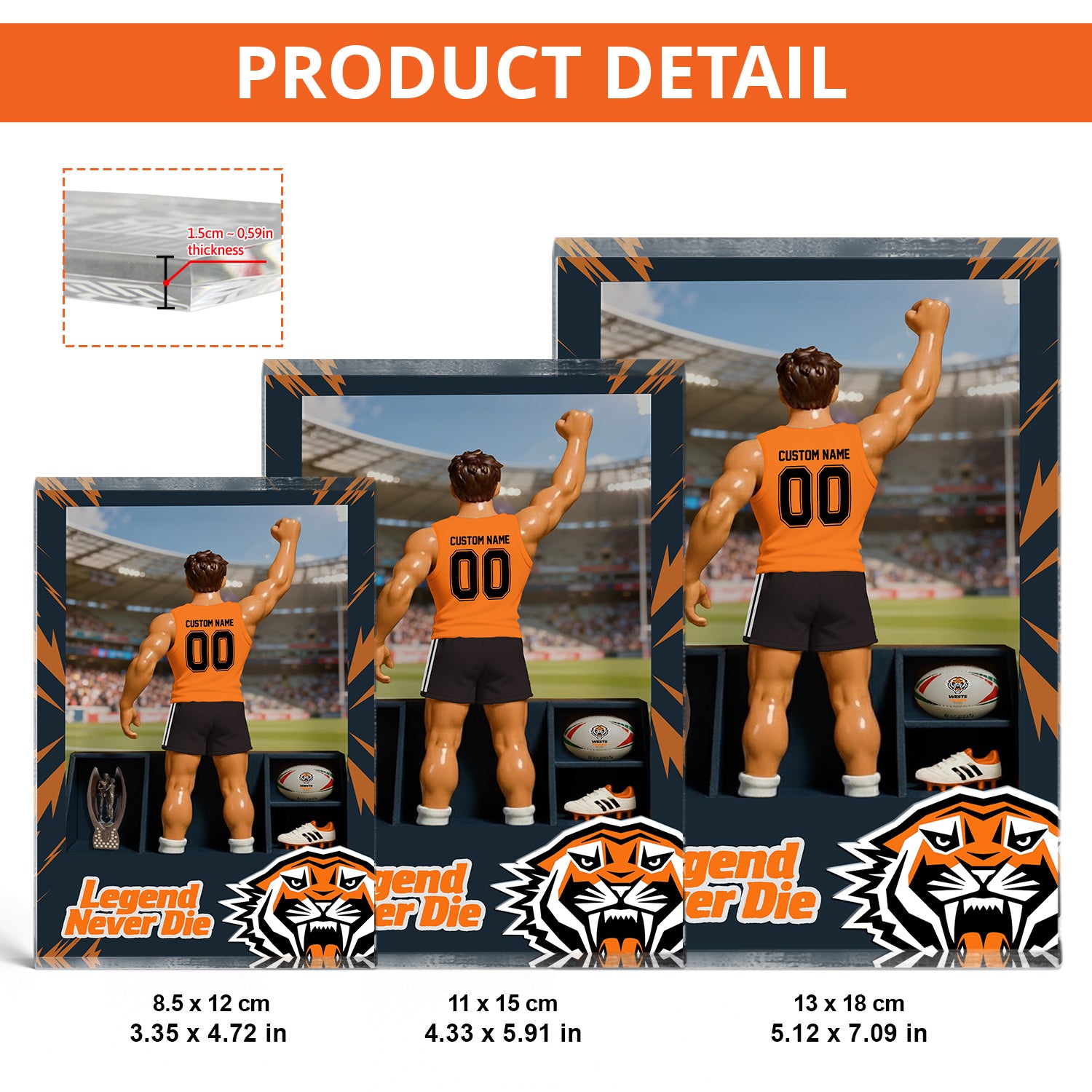 WST Personalized Custom Sports Acrylic Block Plaque 2