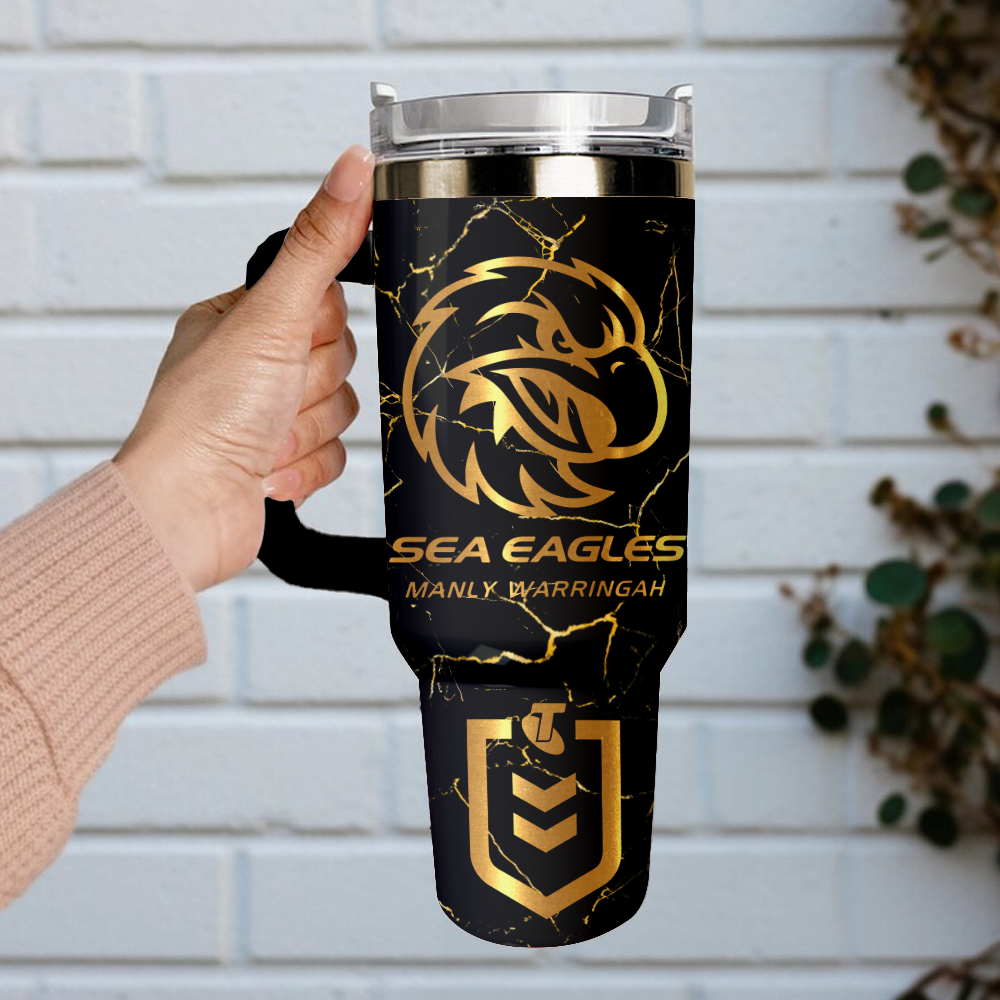 MAN Personalized Custom 40oz 30oz Stainless Steel Tumbler With Handle 4