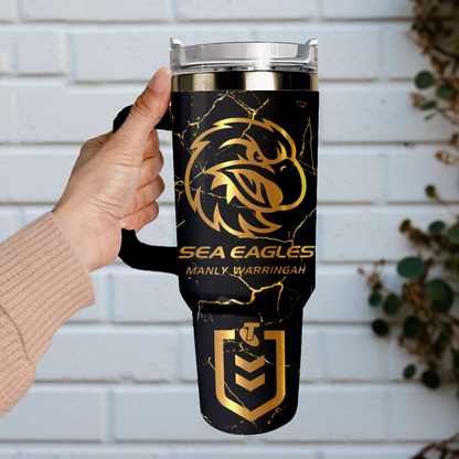 MAN Personalized Custom 40oz 30oz Stainless Steel Tumbler With Handle 4