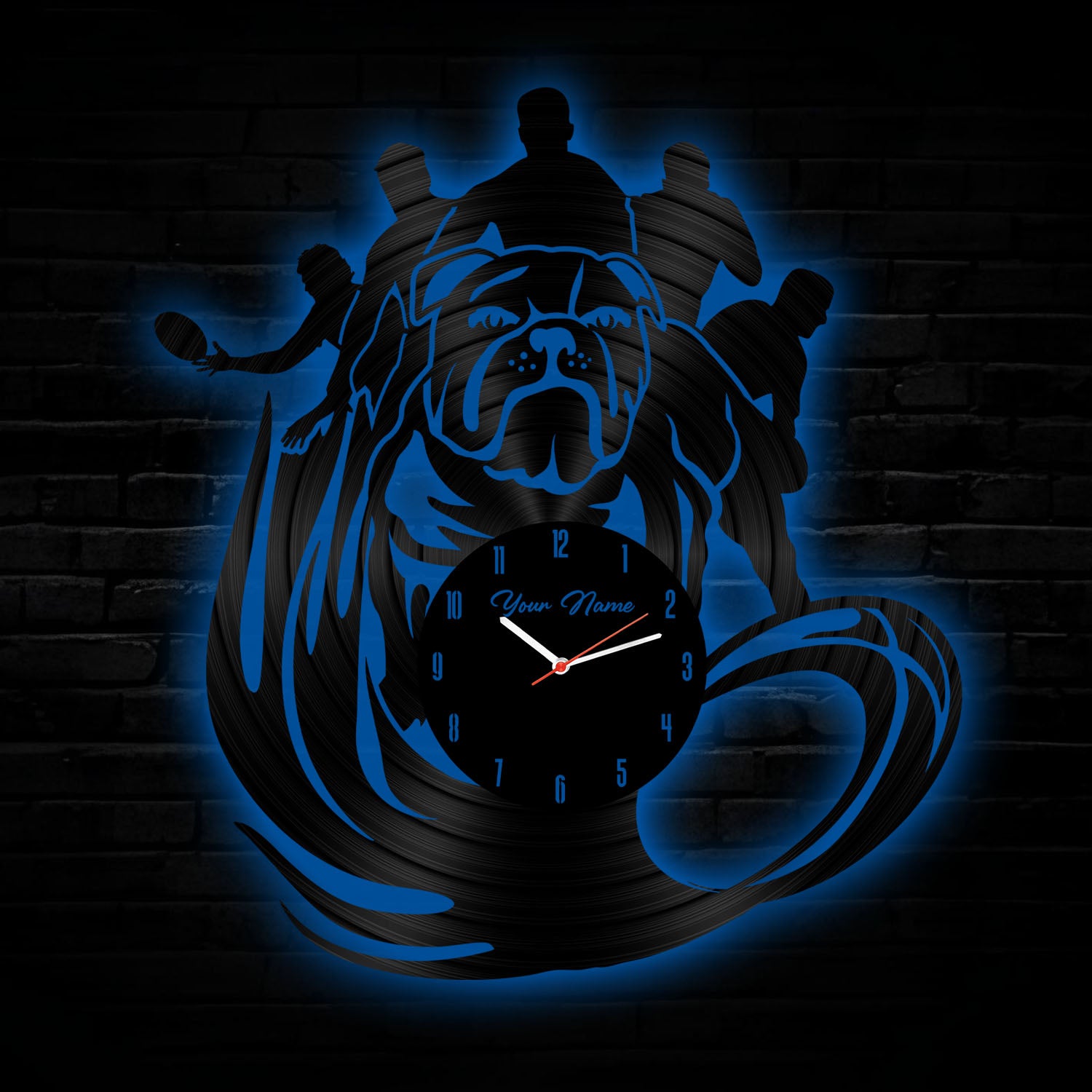 CBY Personalized Custom Vinyl Clock With Led For Home