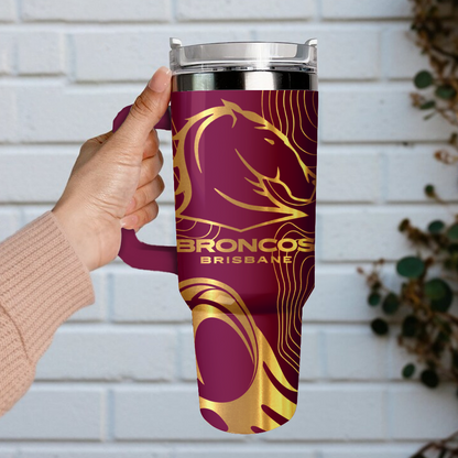 Custom 40oz 30oz Stainless Steel Tumbler With Handle 2