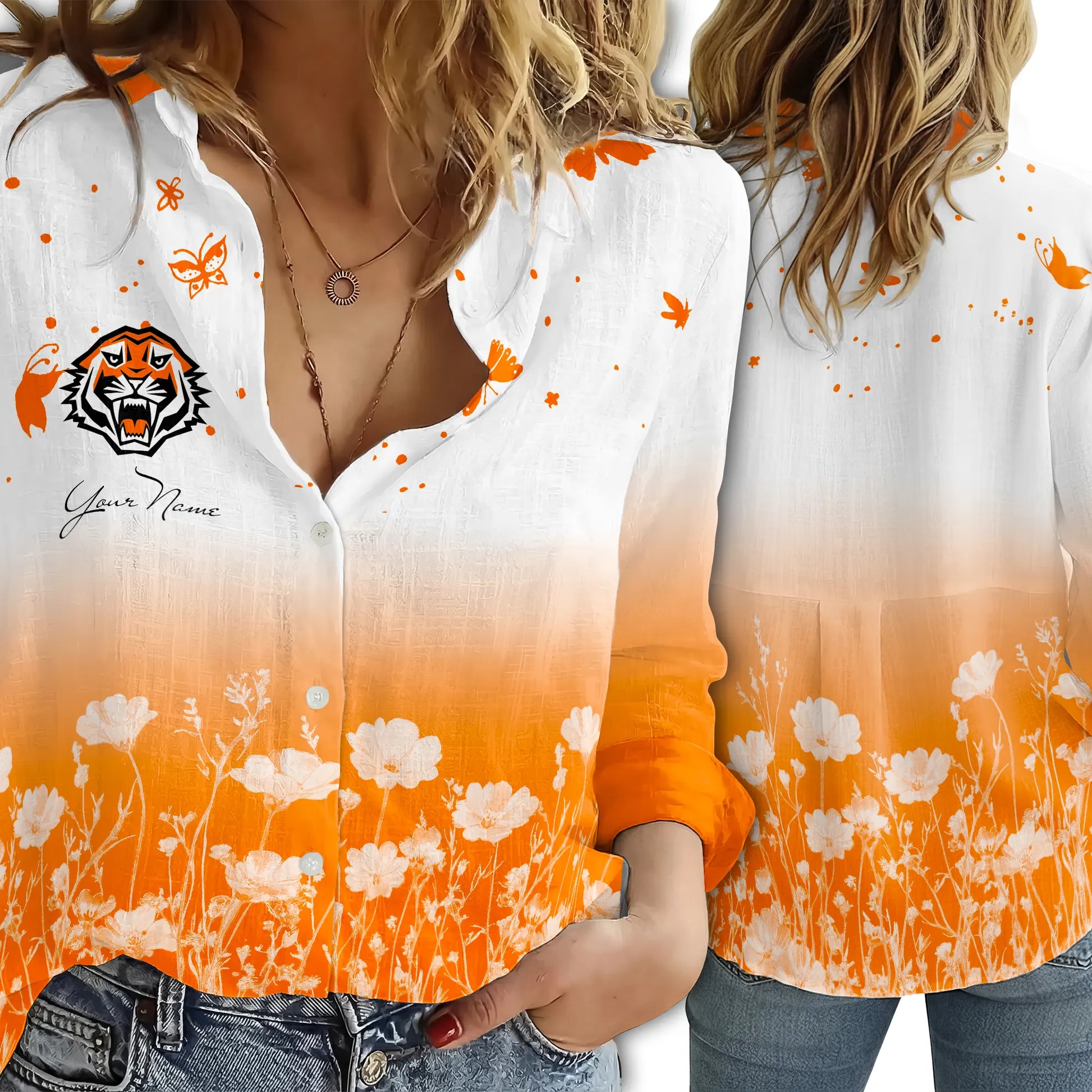 WST Personalized Custom Women's Casual Shirt 2