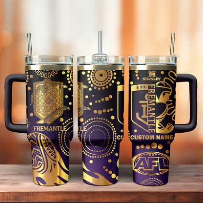 FRE Personalized Custom 40oz 30oz Stainless Steel Tumbler With Handle