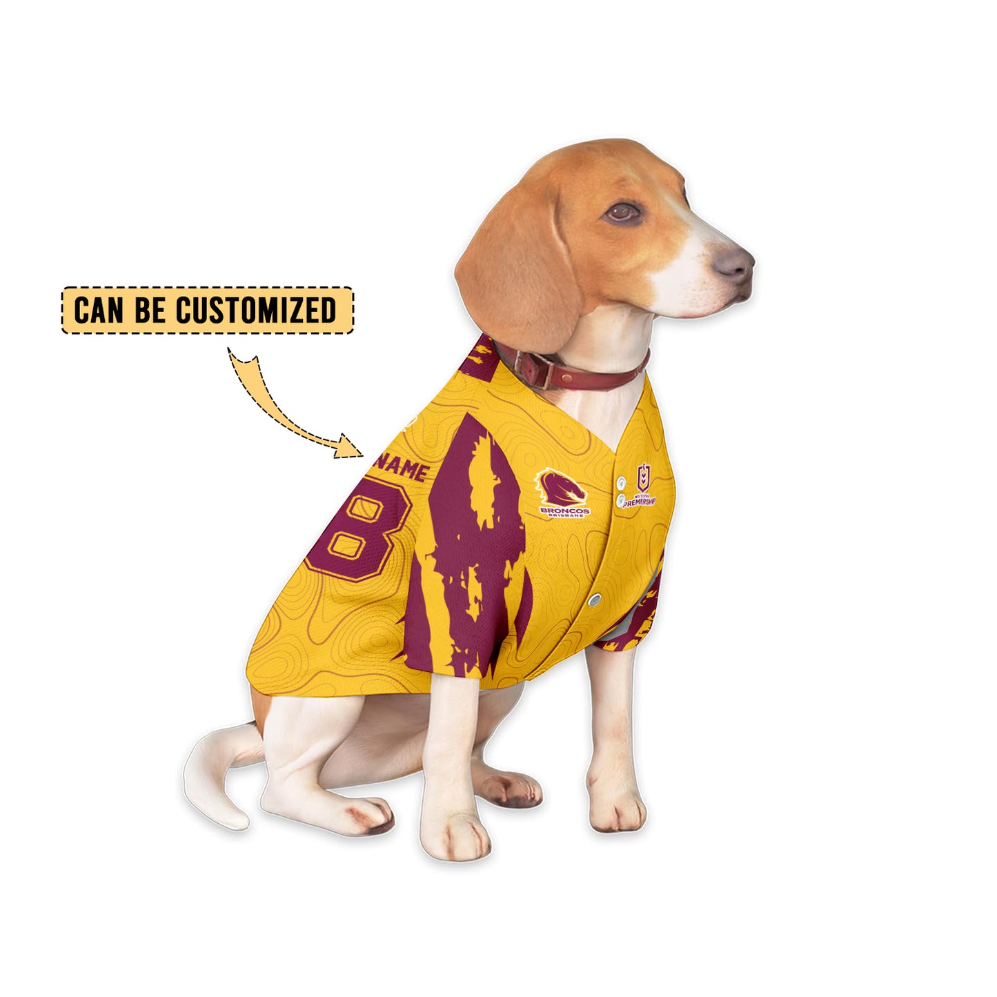 BRI Personalized Custom Pet Baseball Jersey 4