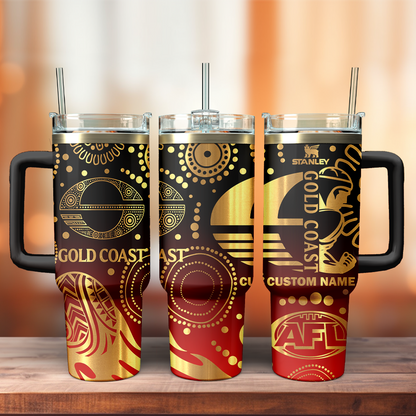GCS Personalized Custom 40oz 30oz Stainless Steel Tumbler With Handle