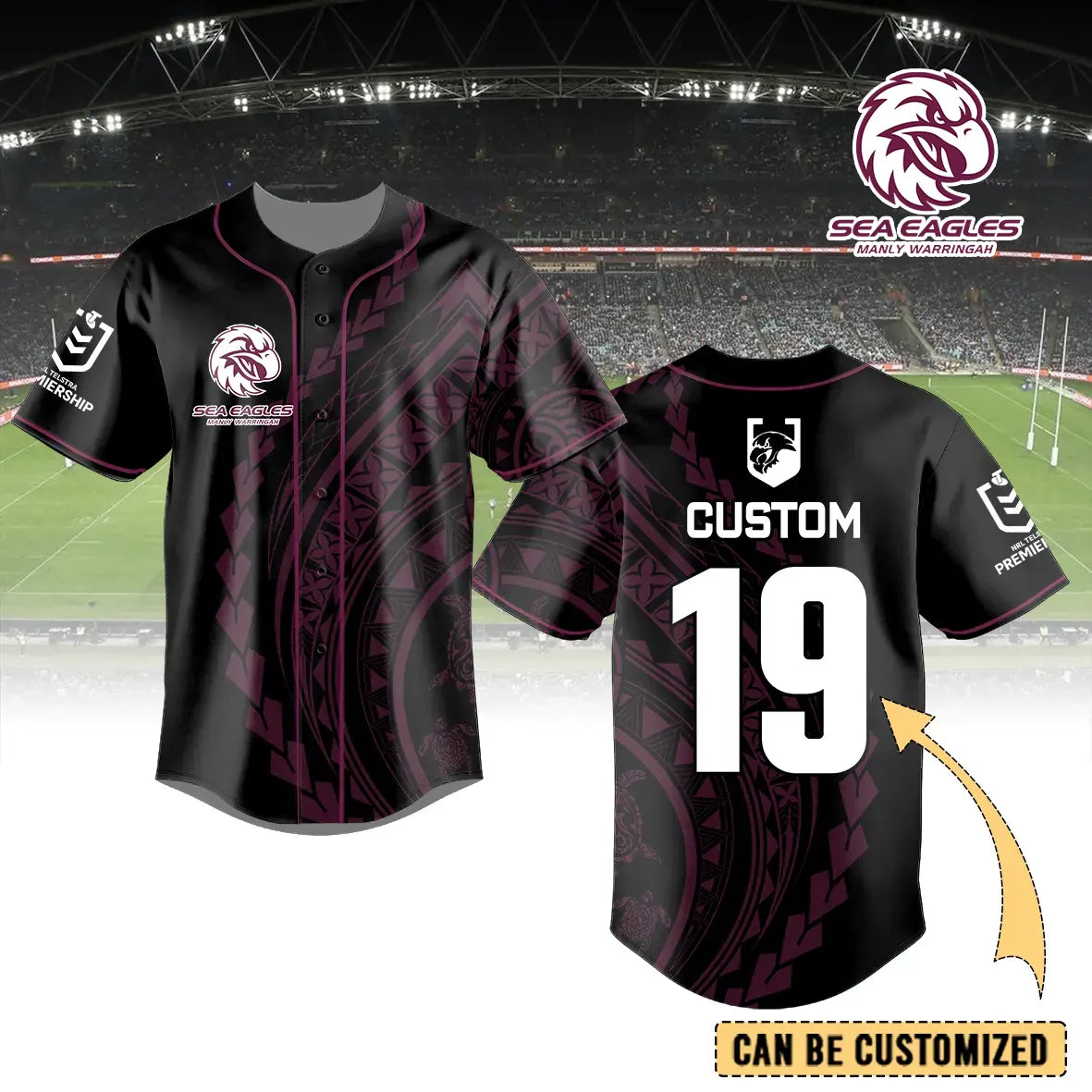 MAN Personalized Custom Baseball Jersey 9