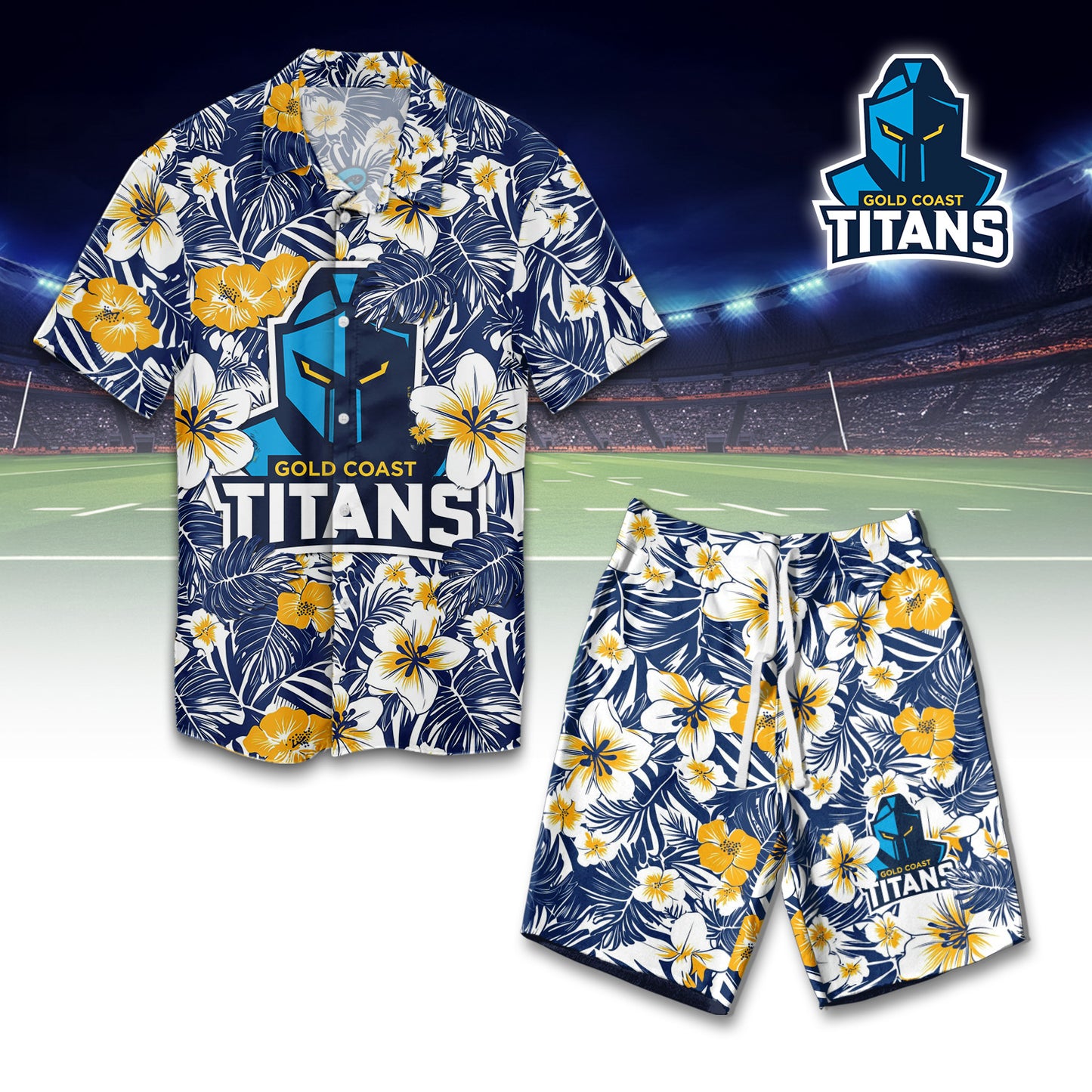 GLD Personalized Custom Combo Hawaiian Shirt And Shorts