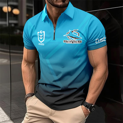 CRO Personalized Custom Zip Polo Shirt