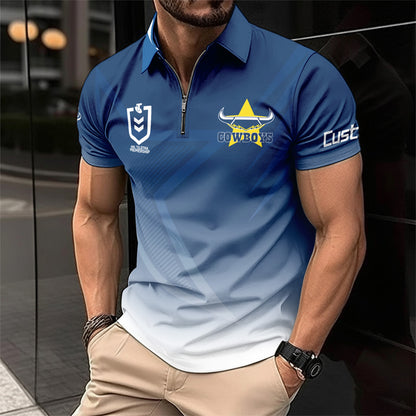 NQL Personalized Custom Zip Polo Shirt