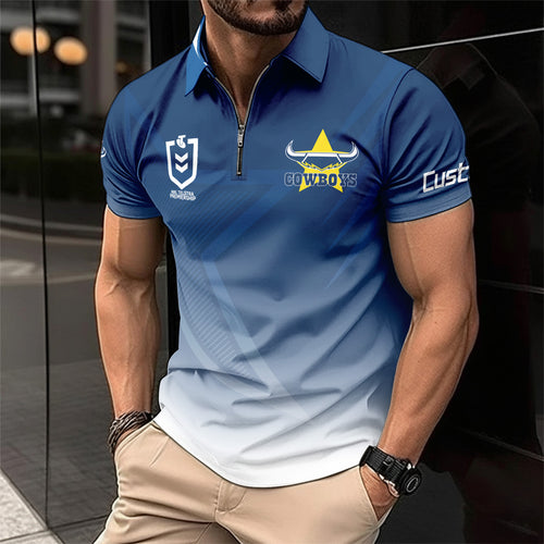 NQL Personalized Custom Zip Polo Shirt