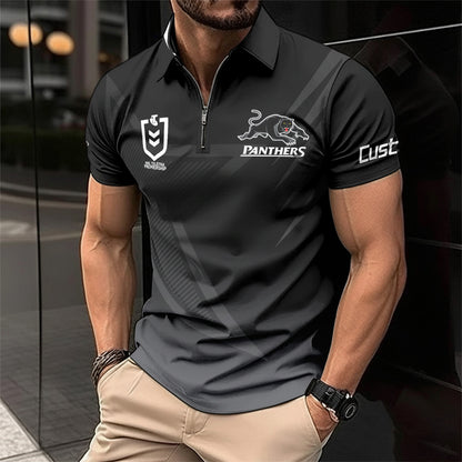 PEN Personalized Custom Zip Polo Shirt