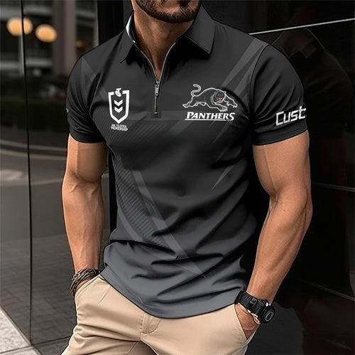 PEN Personalized Custom Zip Polo Shirt