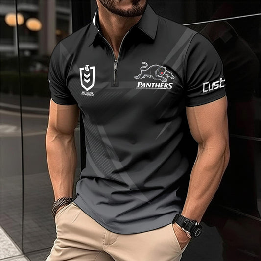 PEN Personalized Custom Zip Polo Shirt