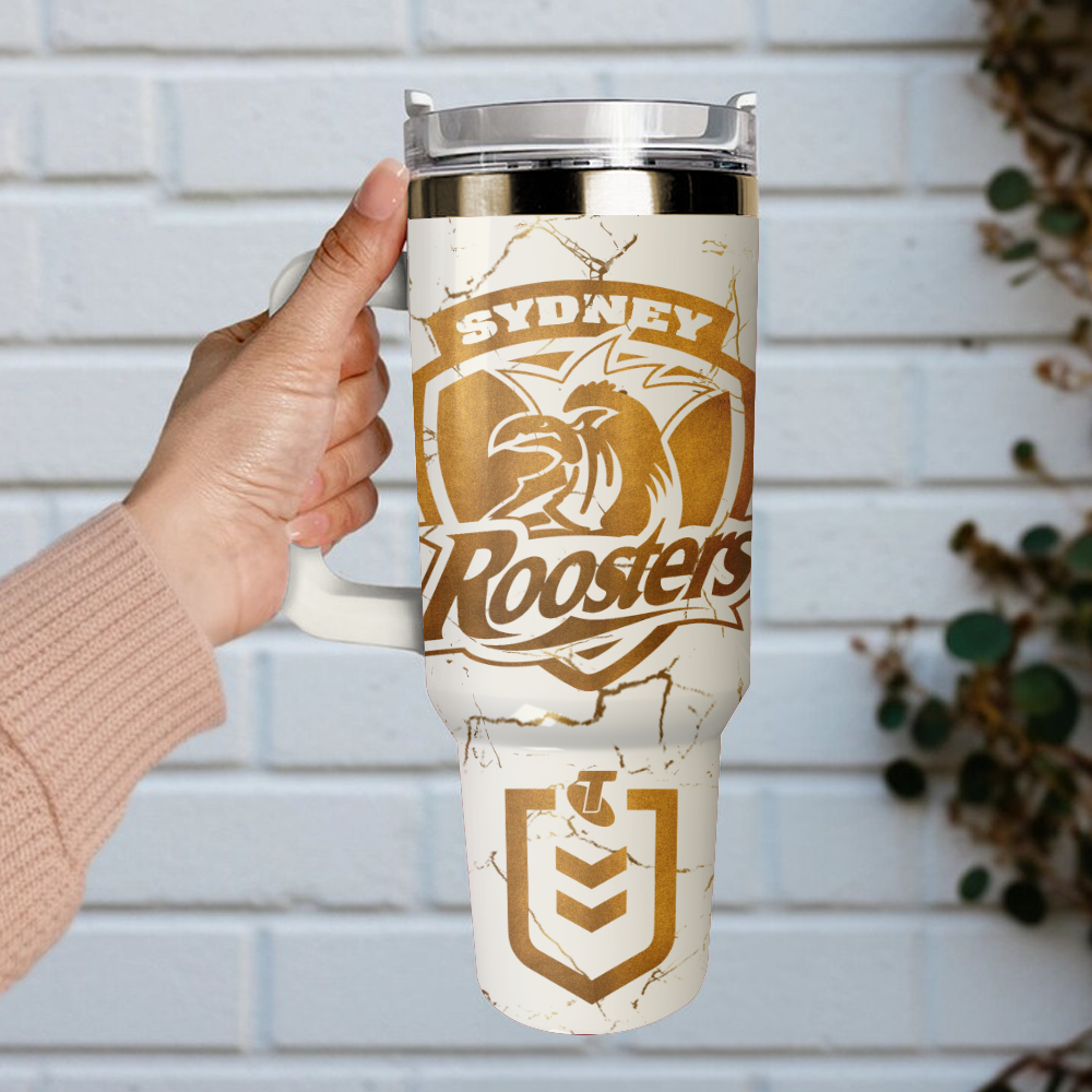 SYD Personalized Custom 40oz 30oz Stainless Steel Tumbler With Handle 4