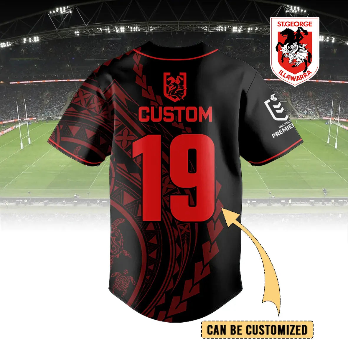 STG Personalized Custom Baseball Jersey 9