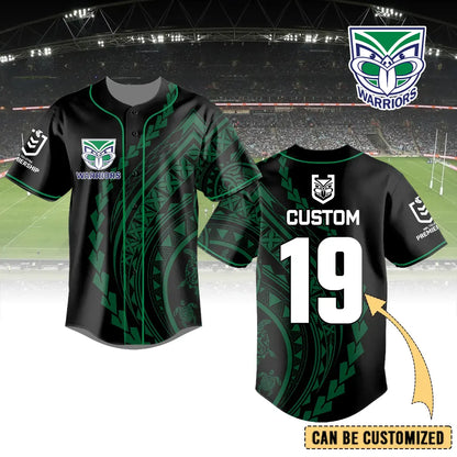 NZL Personalized Custom Baseball Jersey 9