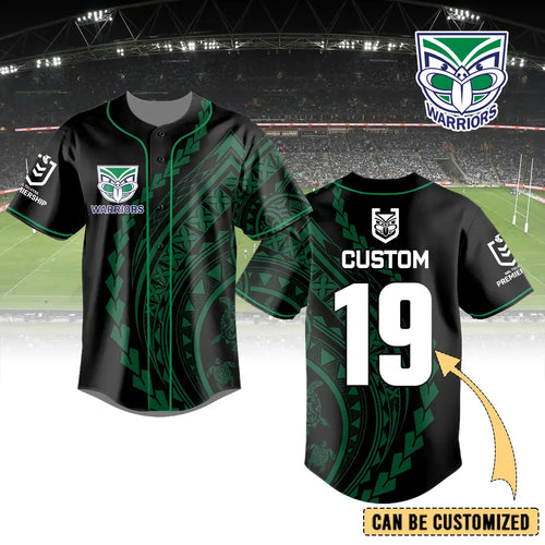 NZL Personalized Custom Baseball Jersey 9