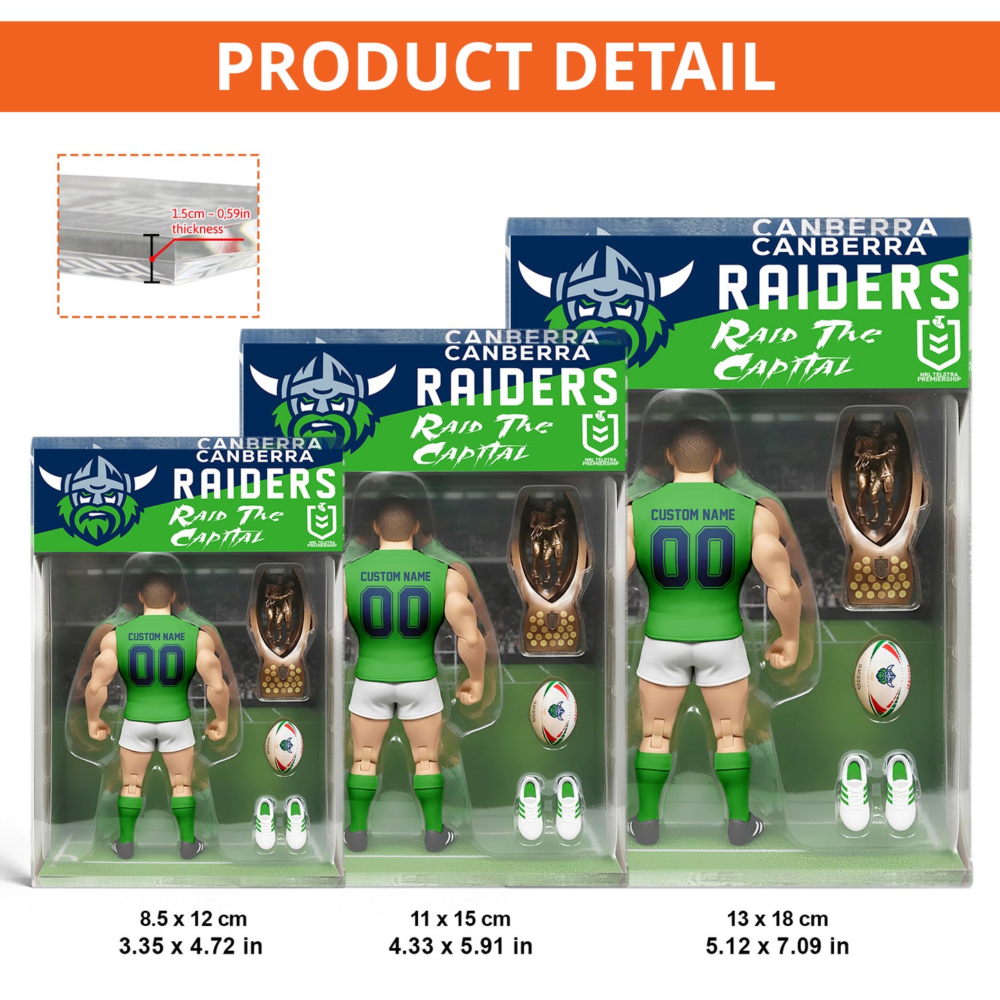 CAN Personalized Custom Sports Acrylic Block Plaque