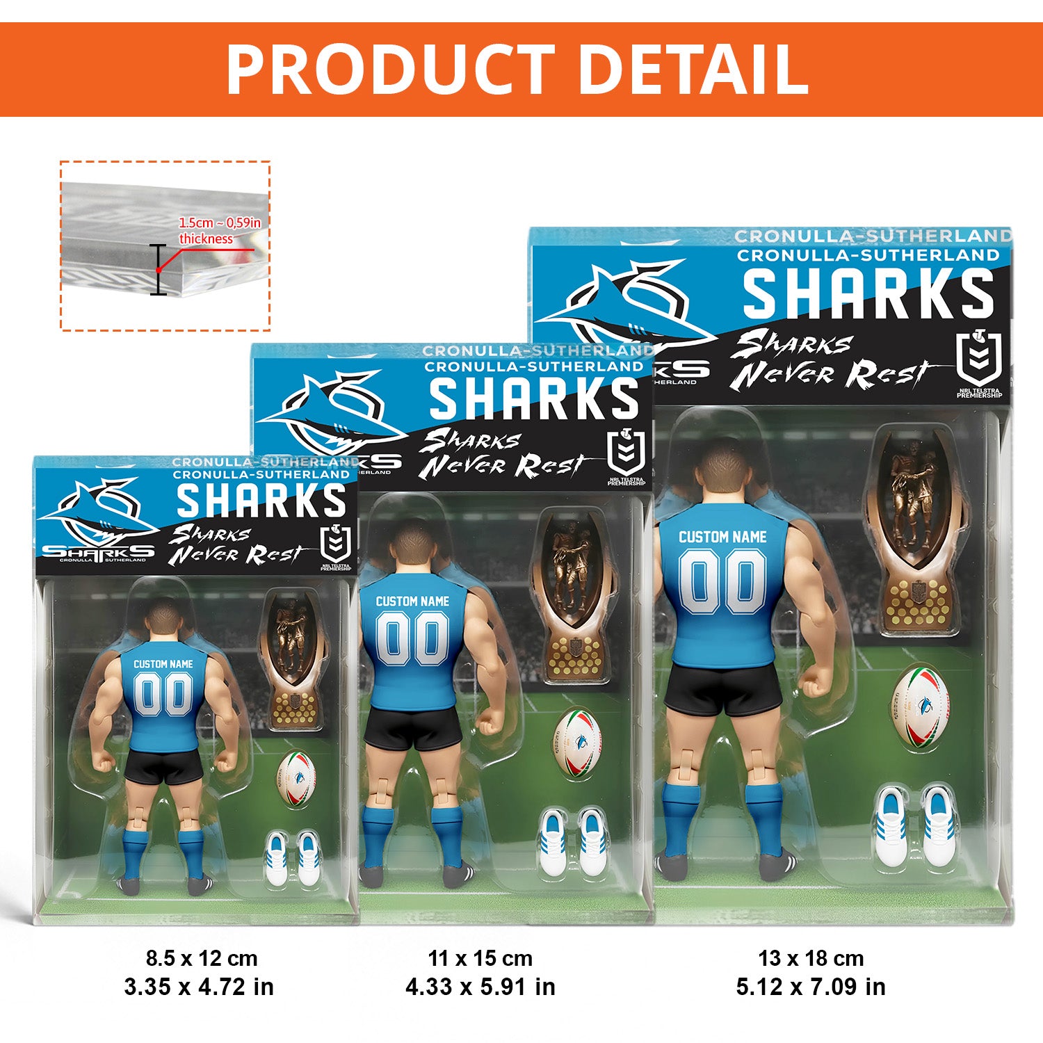 CRO Personalized Custom Sports Acrylic Block Plaque