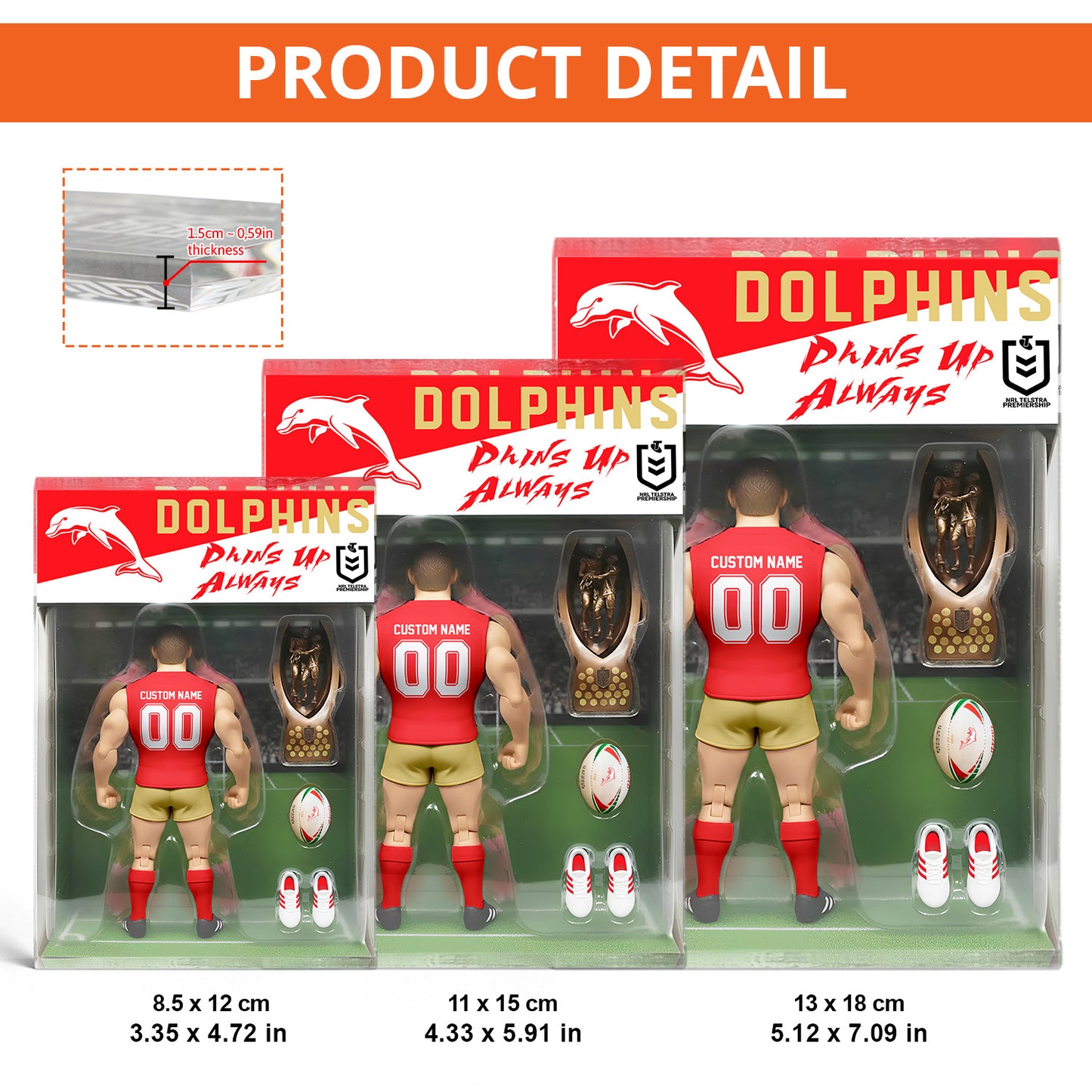 DOL Personalized Custom Sports Acrylic Block Plaque