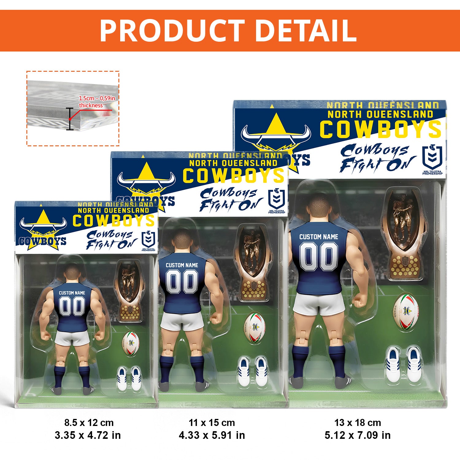 NQL Personalized Custom Sports Acrylic Block Plaque