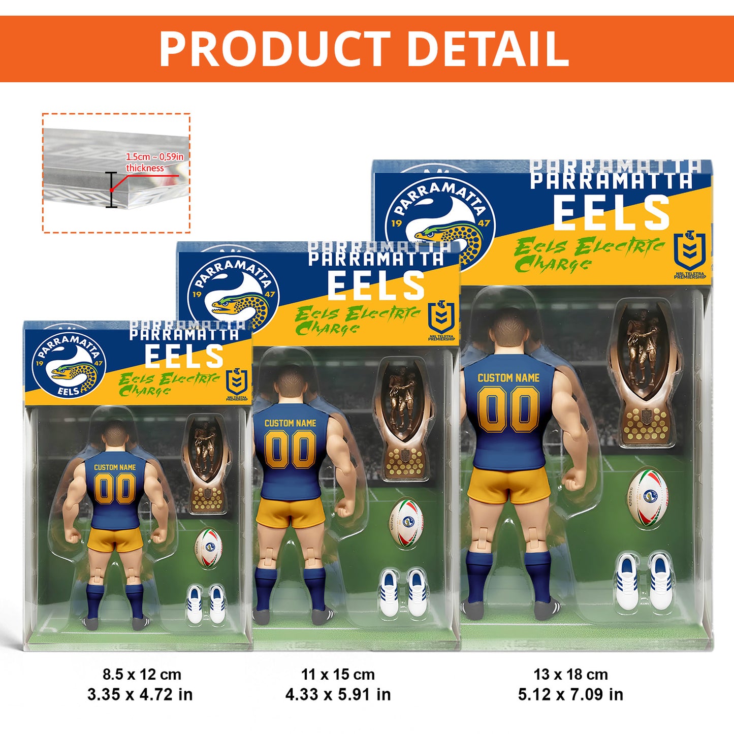 PAR Personalized Custom Sports Acrylic Block Plaque