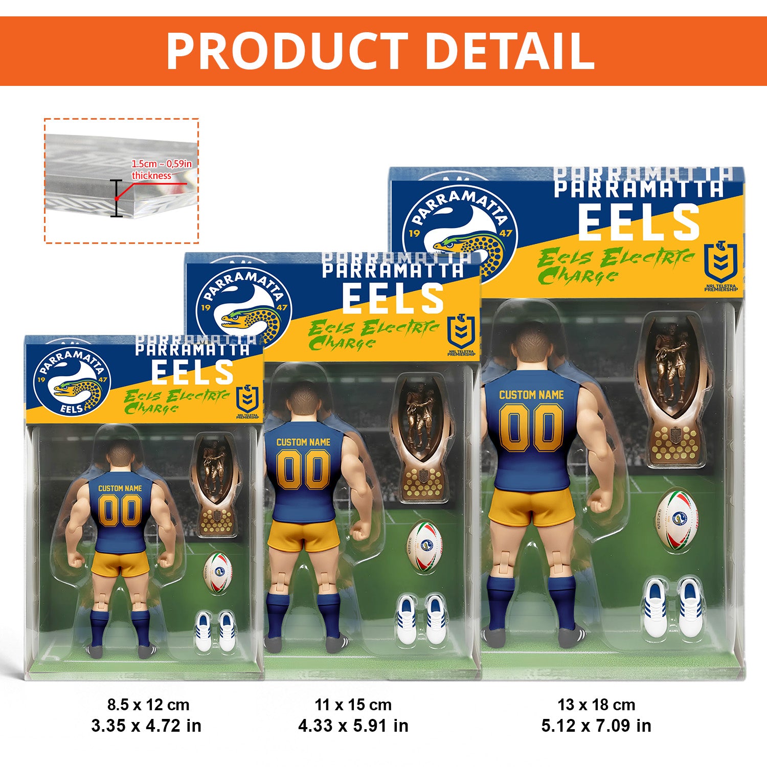 PAR Personalized Custom Sports Acrylic Block Plaque