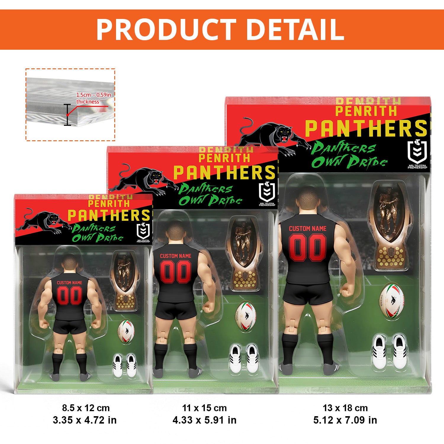 PEN Personalized Custom Sports Acrylic Block Plaque