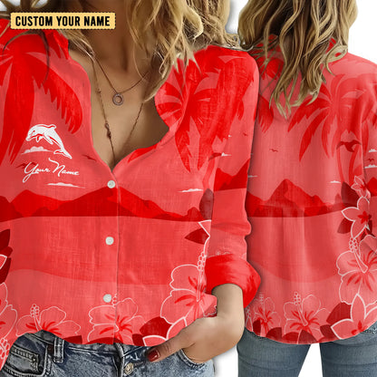 DOL Personalized Custom Women's Casual Shirt 3