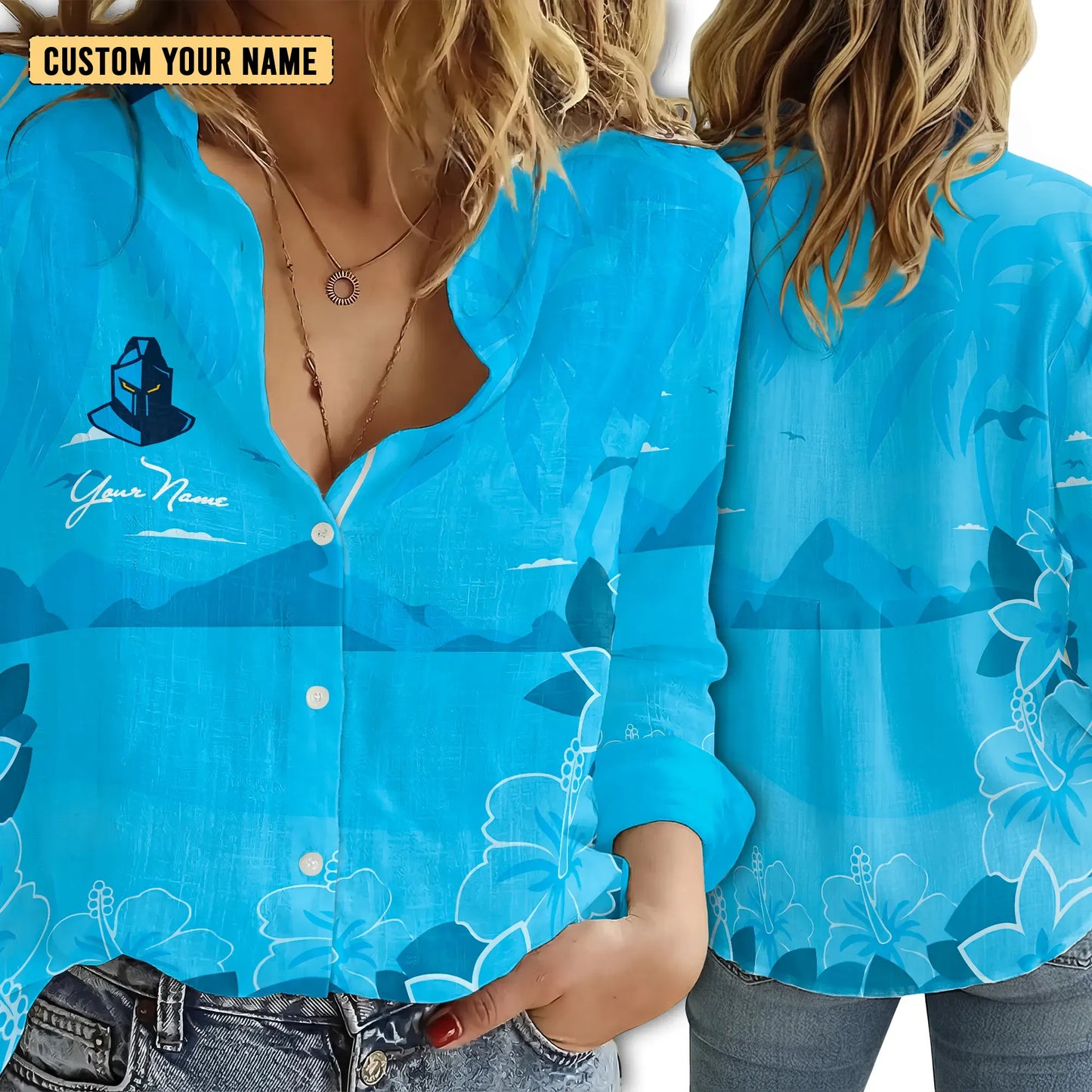 GLD Personalized Custom Women's Casual Shirt 3