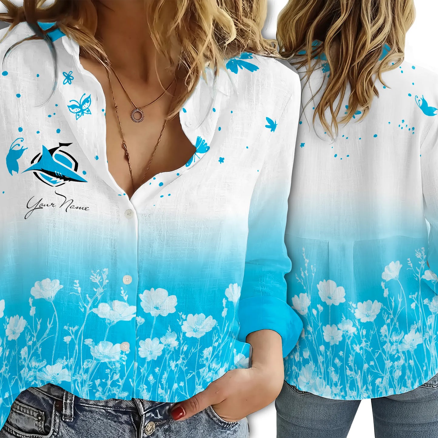 CRO Personalized Custom Women's Casual Shirt 2