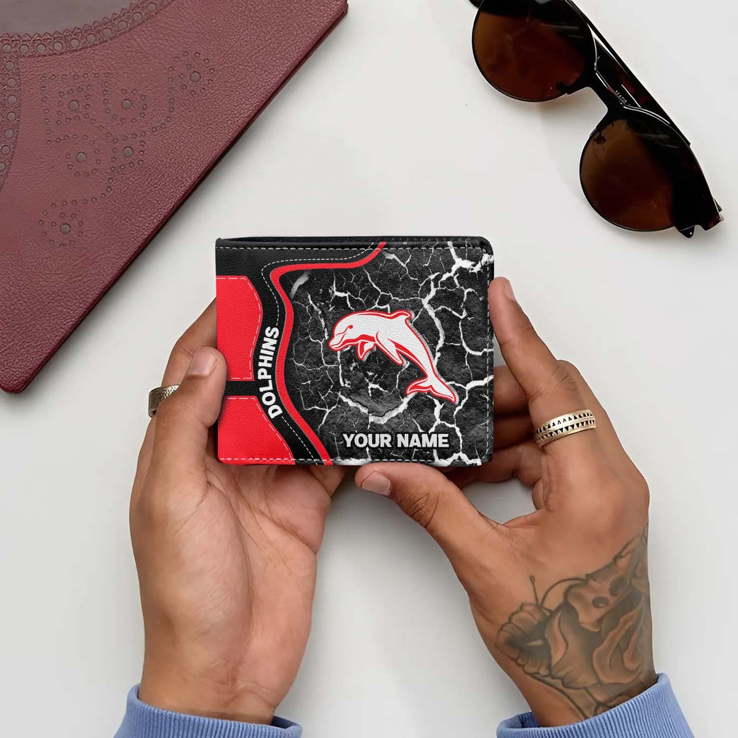 DOL Personalized Custom Leather Wallet 4