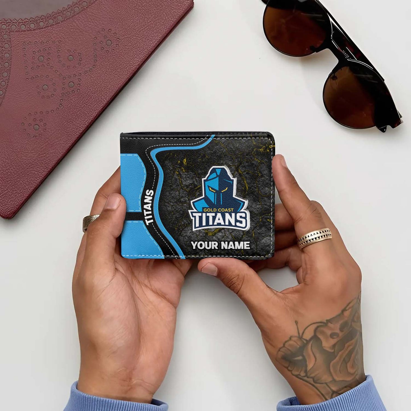 GLD Personalized Custom Leather Wallet 4