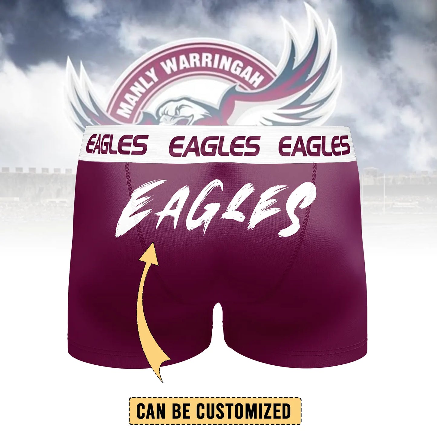 MAN Personalized Custom Boxer Briefs Men’s Underwear 2