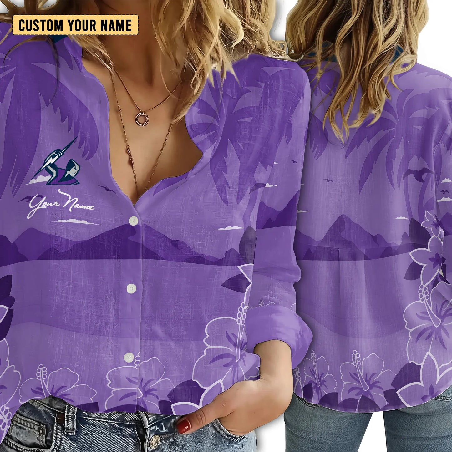 MEL Personalized Custom Women's Casual Shirt 3