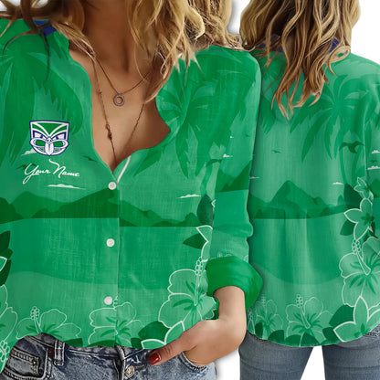 NZL Personalized Custom Women's Casual Shirt 3