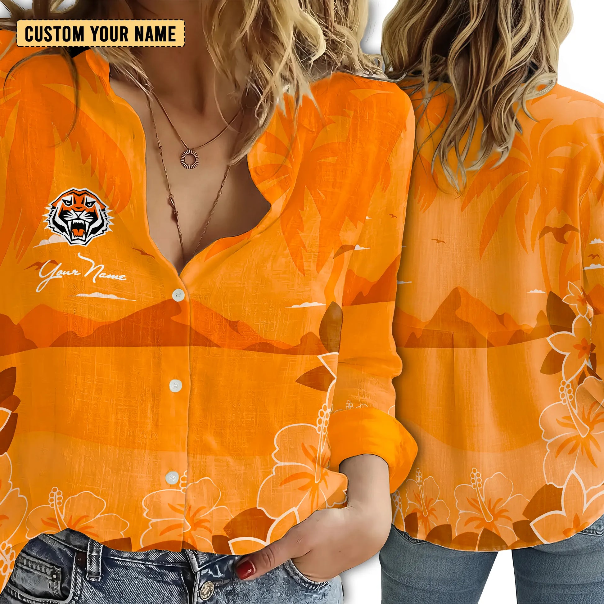 WST Personalized Custom Women's Casual Shirt 3