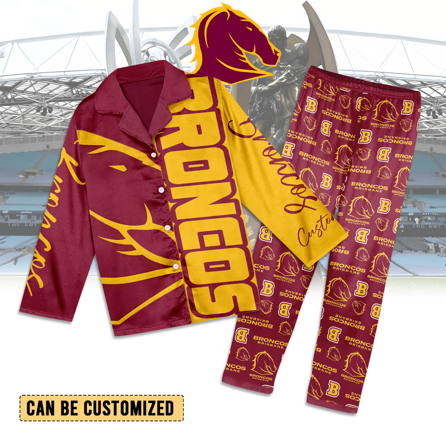 BRI Personalized Custom Long Pajamas Set