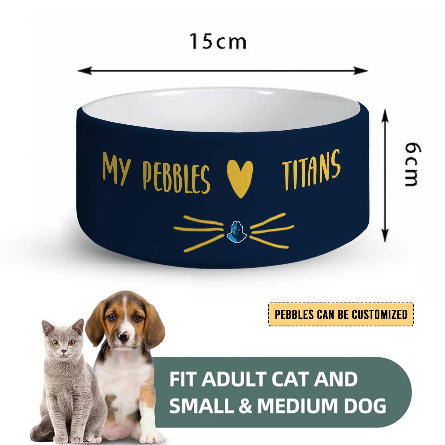GLD Personalized Custom Ceramic Pet Bowl 1