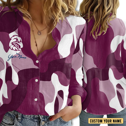 MAN Personalized Custom Women's Casual Shirt 4