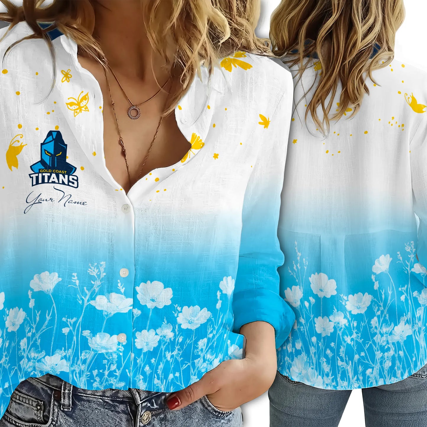 GLD Personalized Custom Women's Casual Shirt 2