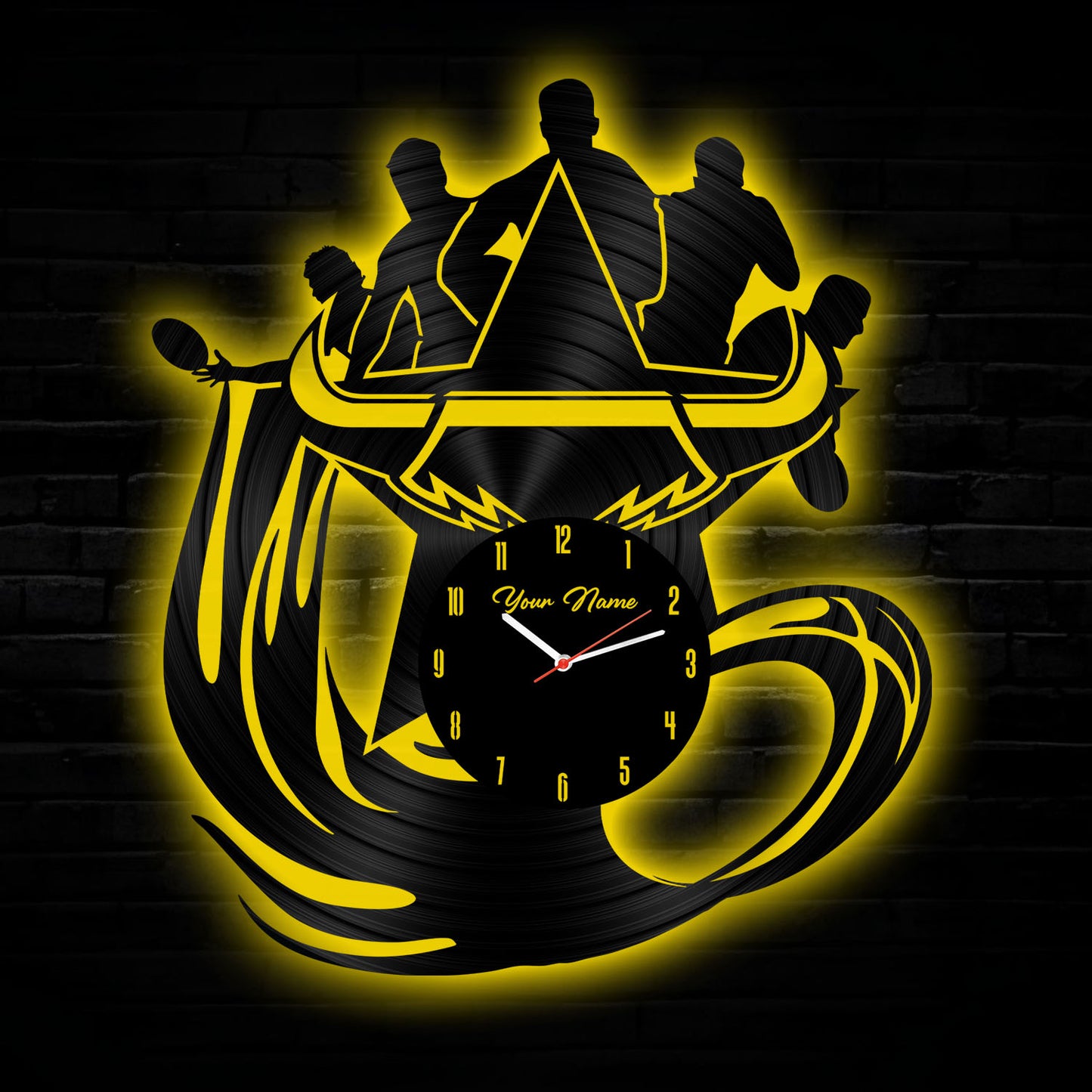 NQL Personalized Custom Vinyl Clock With Led For Home