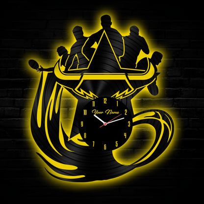 NQL Personalized Custom Vinyl Clock With Led For Home