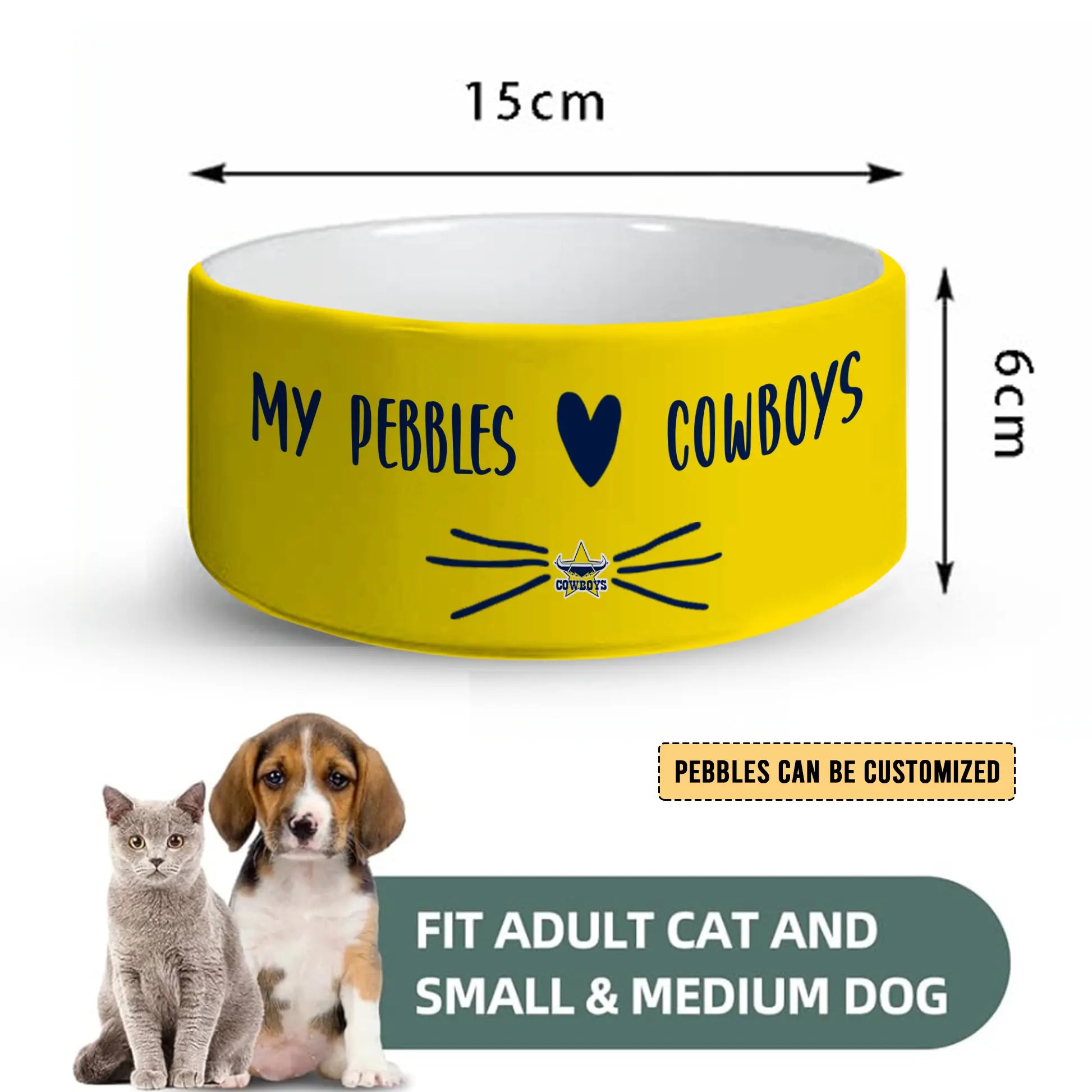NQL Personalized Custom Ceramic Pet Bowl 1